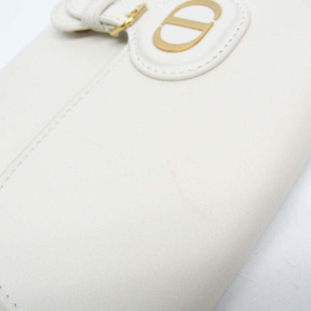 CHRISTIAN DIOR White Leather Shoulder Bag - Picture 10 of 16